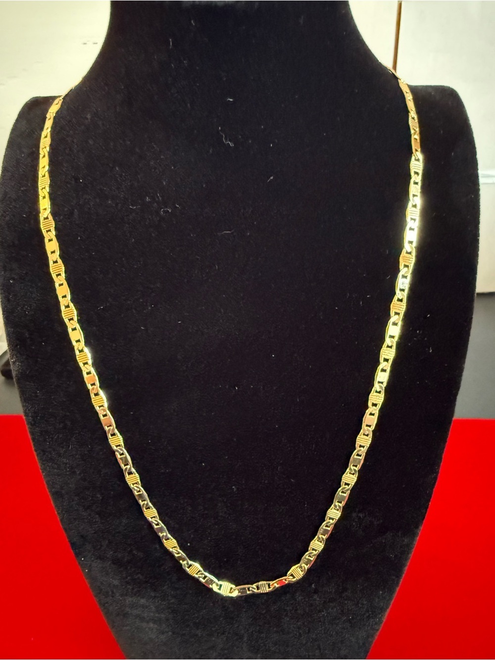 18” 18K Gold-Dipped Gucci Mariner Link Necklace
